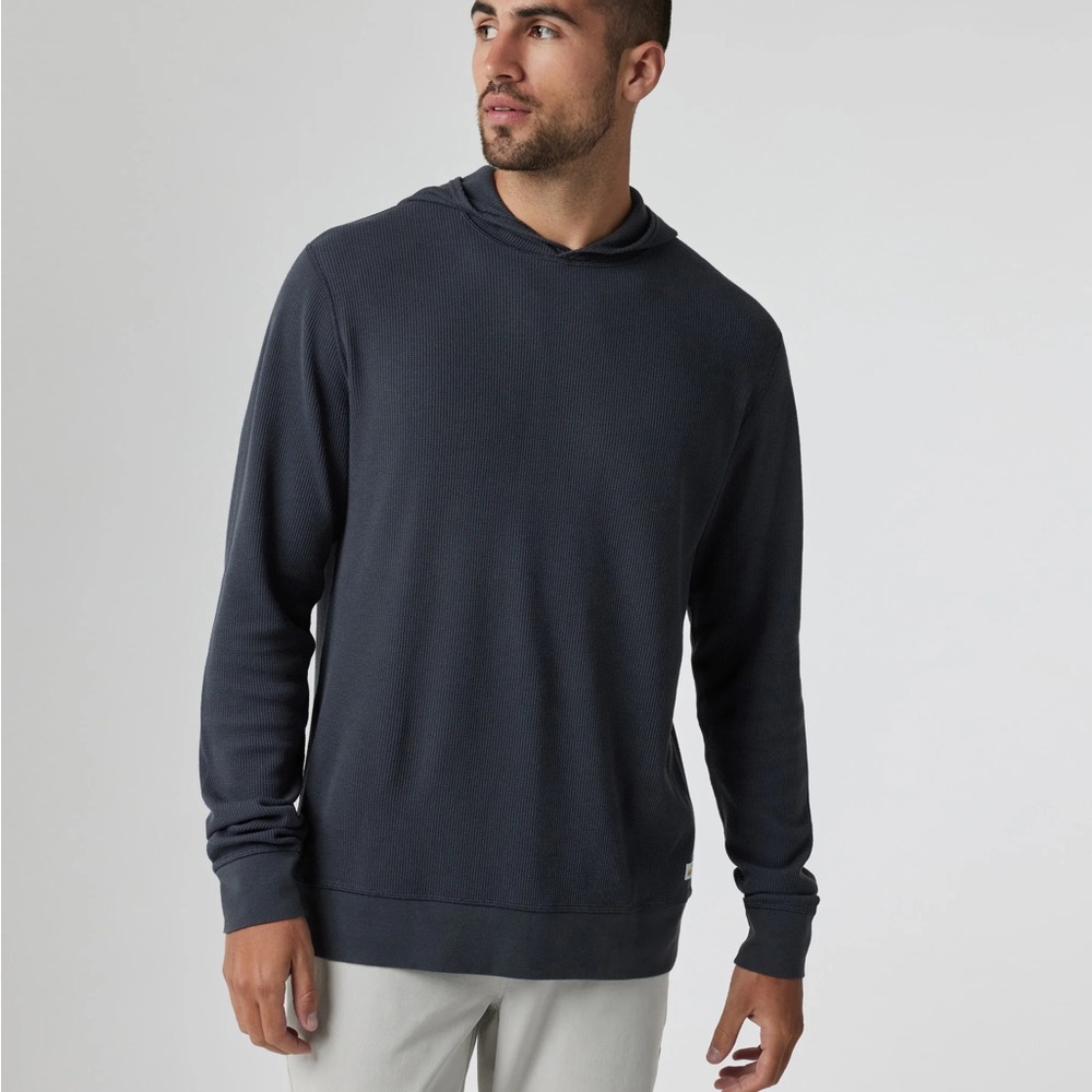Vuori Men’s Navy Waffle Hoodie